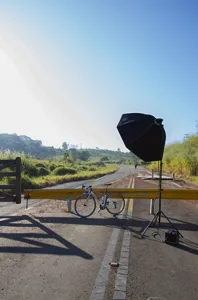 A nice light for a nice bike in a nice scenery