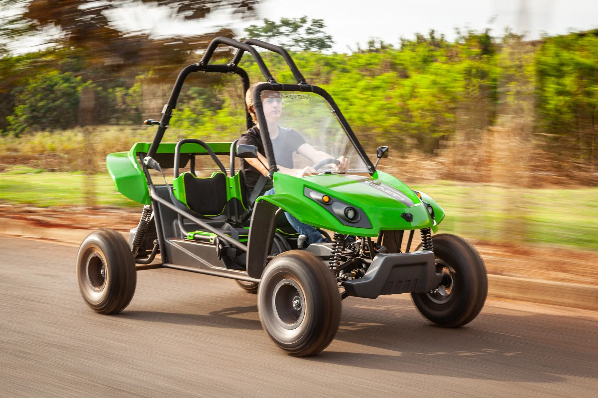  Promotional photos for the recreational vehicle Venom, manufactured by Haravons 
 Motorsports, Advertising, Making of 