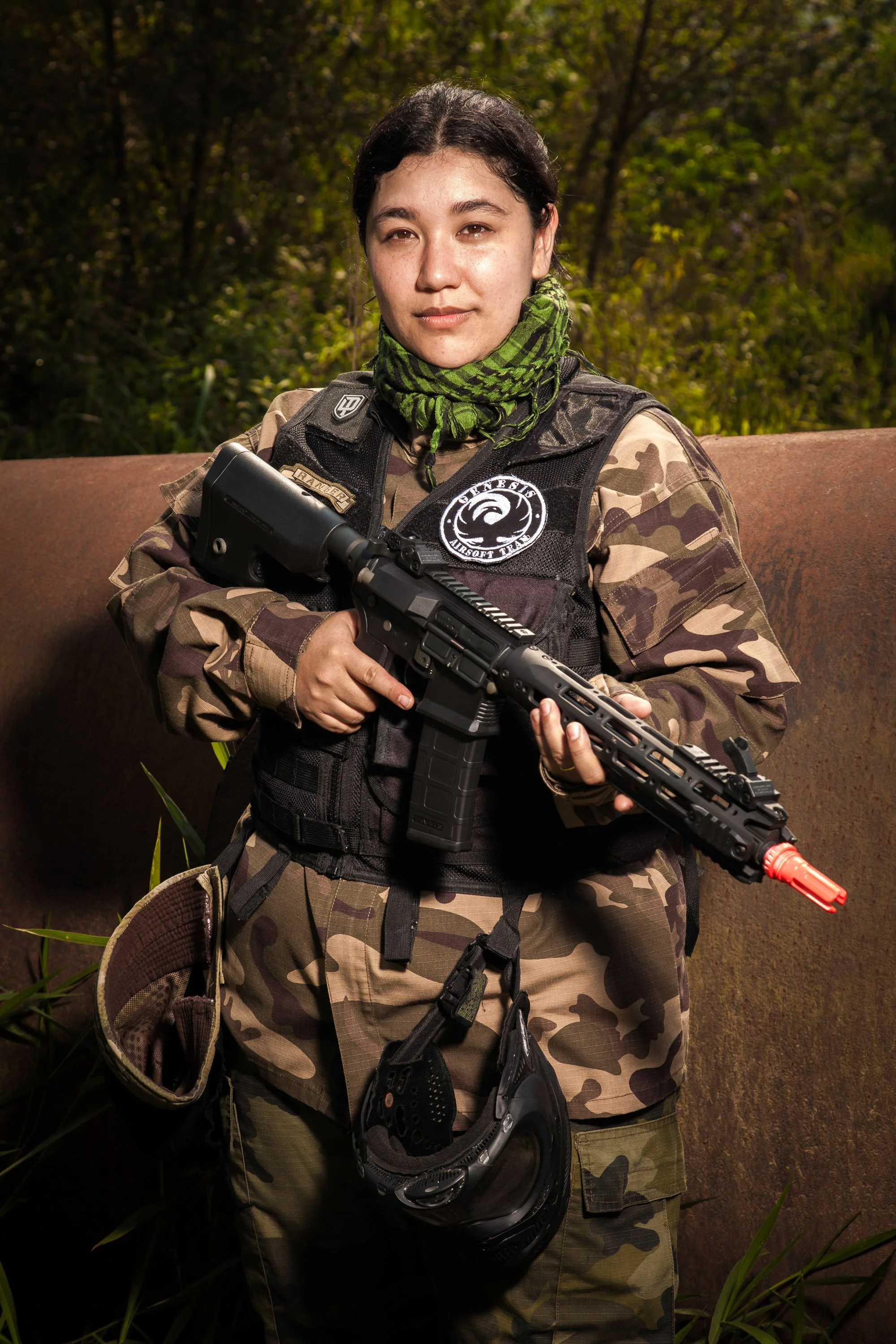  Airsoft player on editorial for Sexy Magazine 
 Athletes, Editorial, Making of 