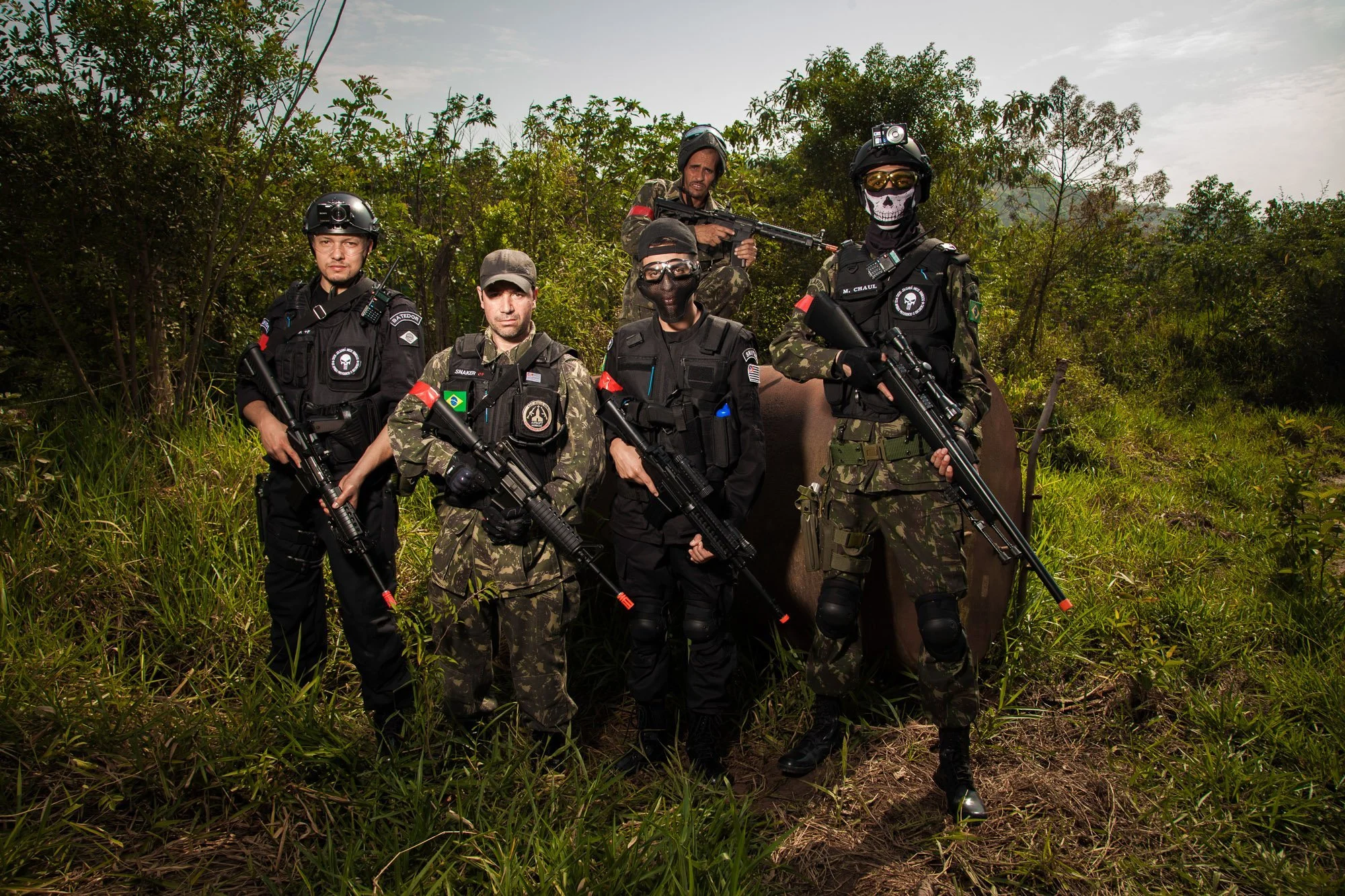  Airsoft players on editorial for Sexy Magazine 
 Athletes, Editorial, Making of 