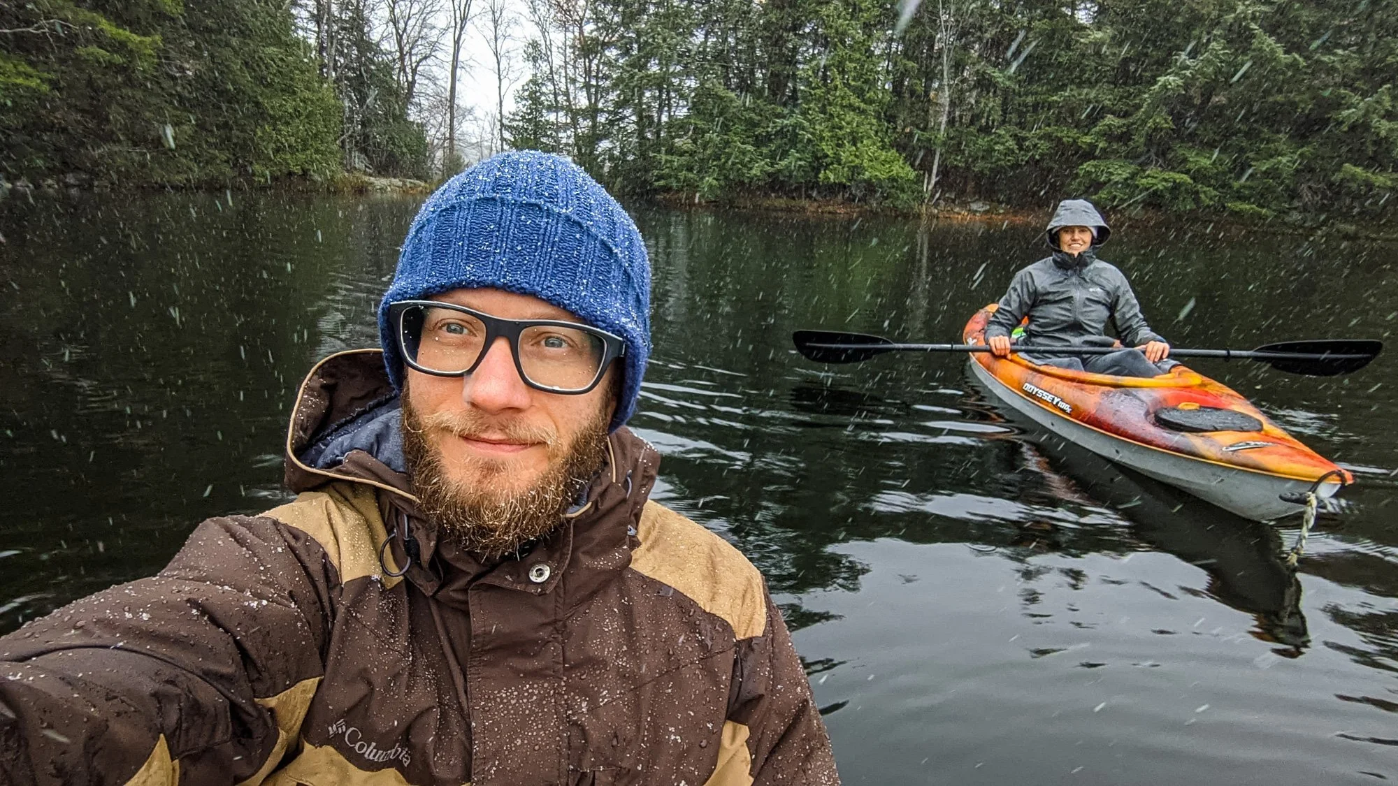 Kayaking with bad weather, great-idea-why-not 